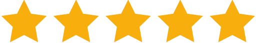 stars 1 Five star rating review icon